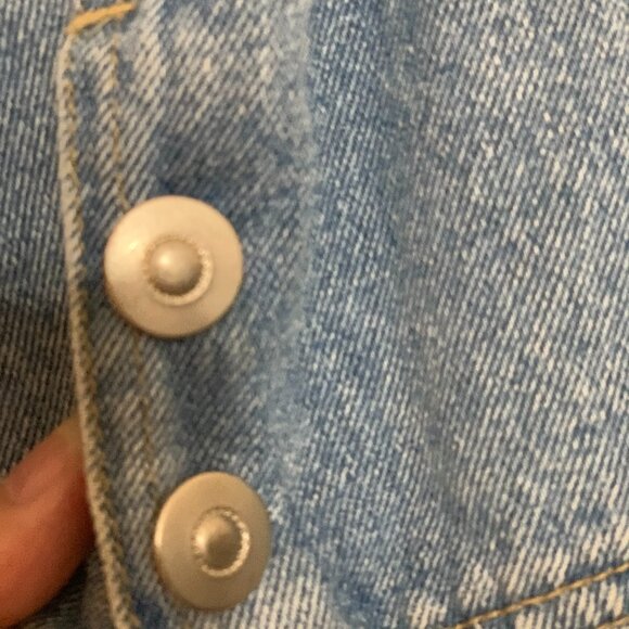 Vintage Hand Painted Denim Jacket Size M 1970's - Picture 7 of 11